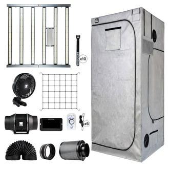 Kit de armario de cultivo 120x120x200
